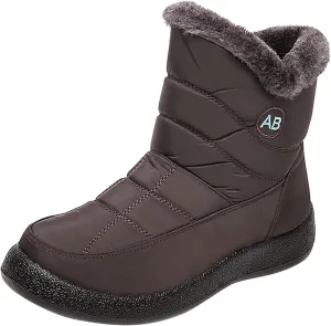 Tall Snow Boots for Women 2023 Womens Waterproof Snow Boots with Zipper Extra Wide Calf Womens Snow Boots Waterproof Boots for Women Wide Width Womens Winter Sneaker Boot