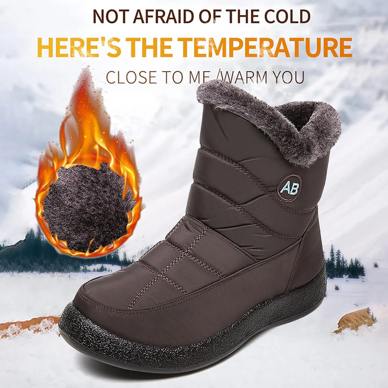 Tall Snow Boots for Women 2023 Womens Waterproof Snow Boots with Zipper Extra Wide Calf Womens Snow Boots Waterproof Boots for Women Wide Width Womens Winter Sneaker Boot