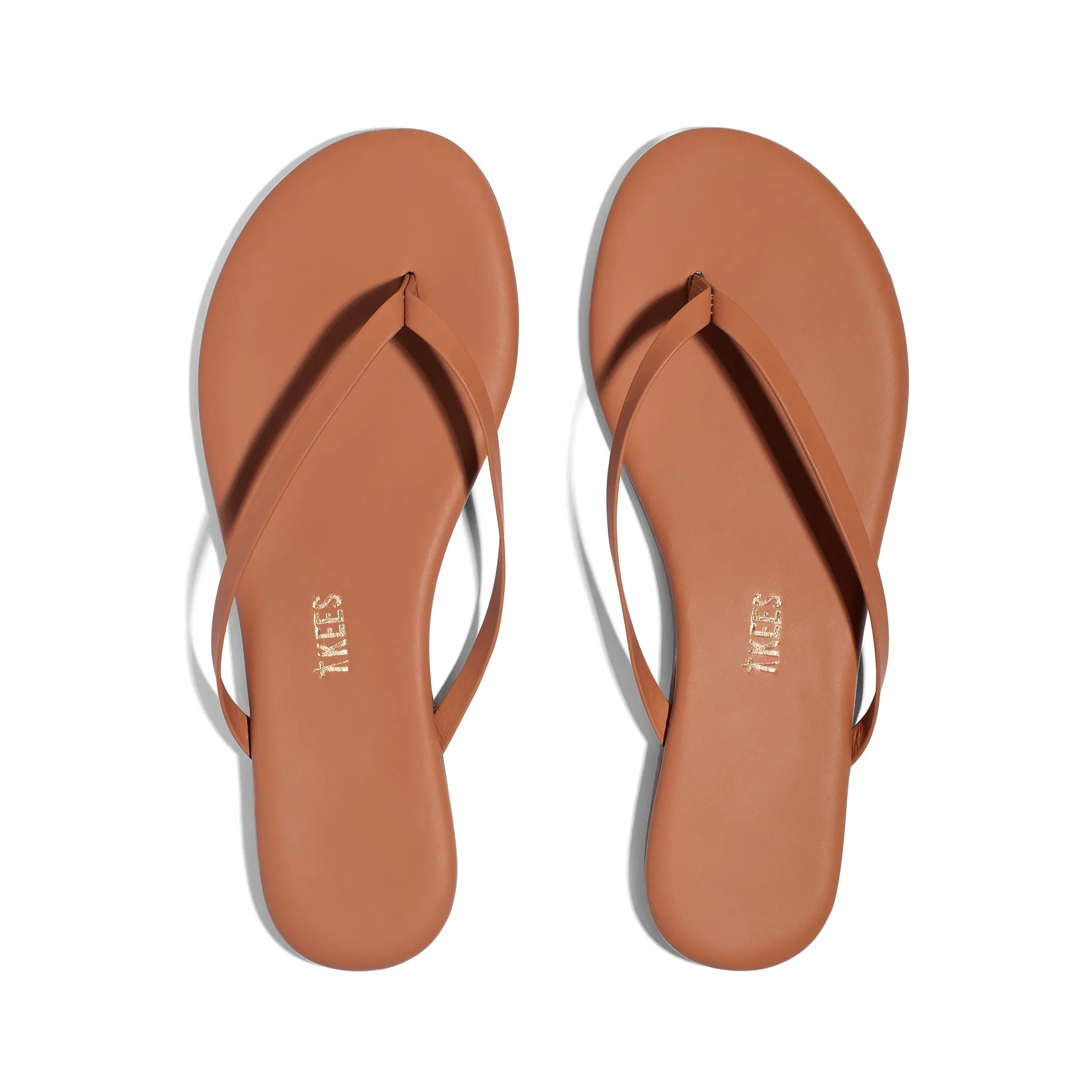 Tkees Lily nudes flip-flops from brazilian leather in Au Naturale