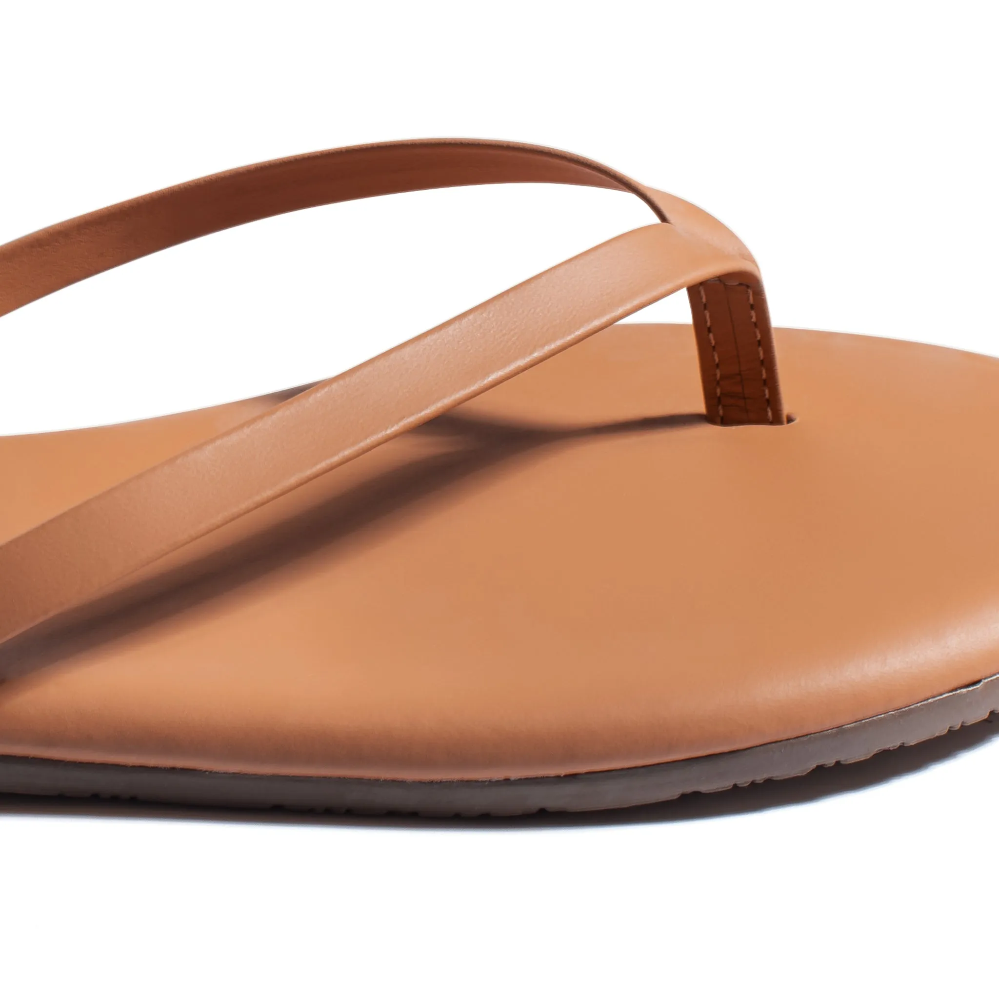Tkees Lily nudes flip-flops from brazilian leather in Au Naturale
