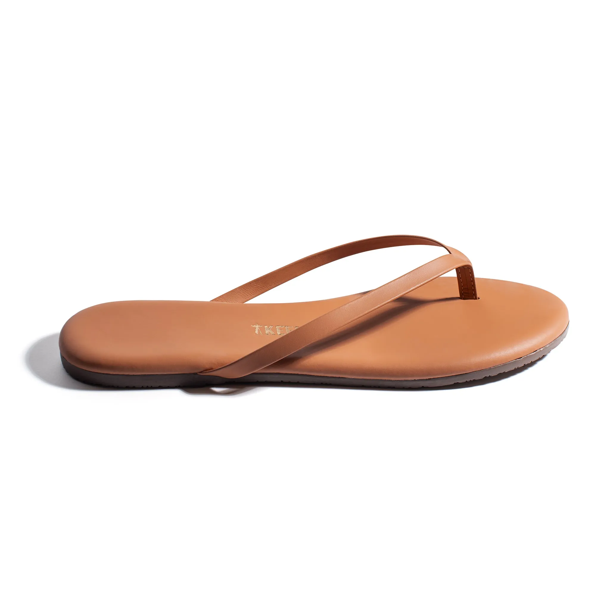 Tkees Lily nudes flip-flops from brazilian leather in Au Naturale