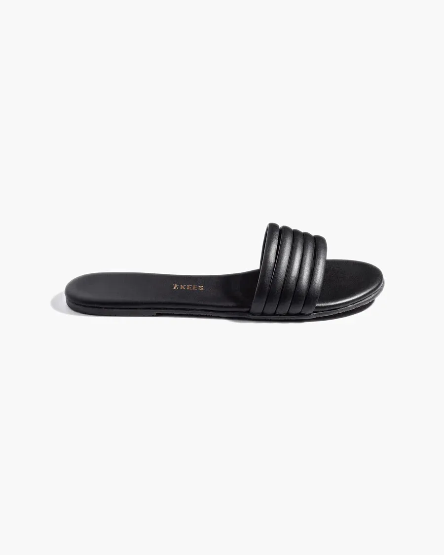 Tkees Serena flip-flops from brazilian leather in Black