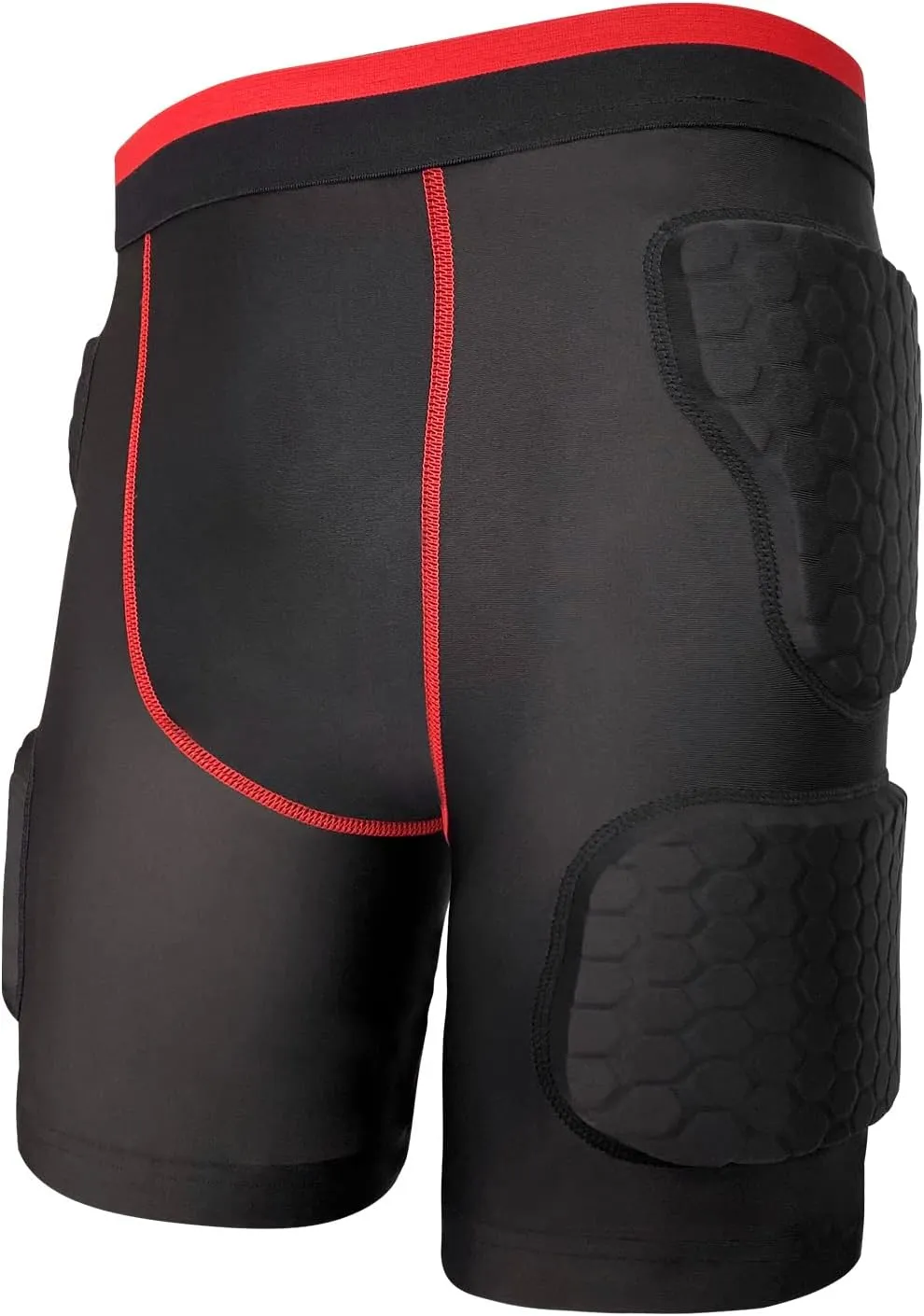 Topeter Mens Padded Shorts Skate Compression Short Basketball Hip Protective Underwear