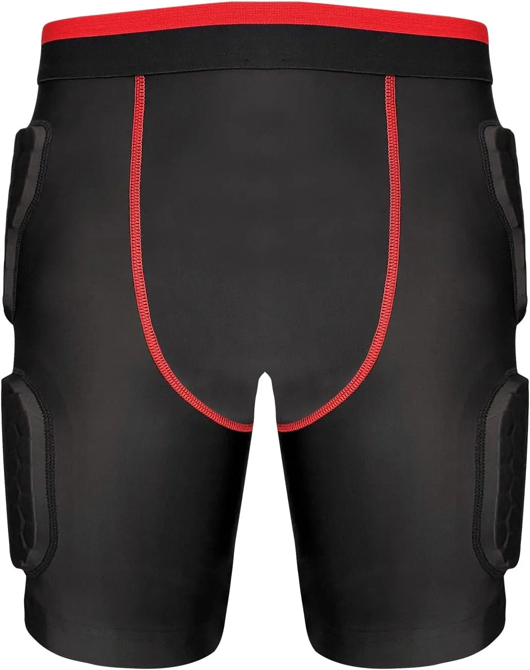Topeter Mens Padded Shorts Skate Compression Short Basketball Hip Protective Underwear