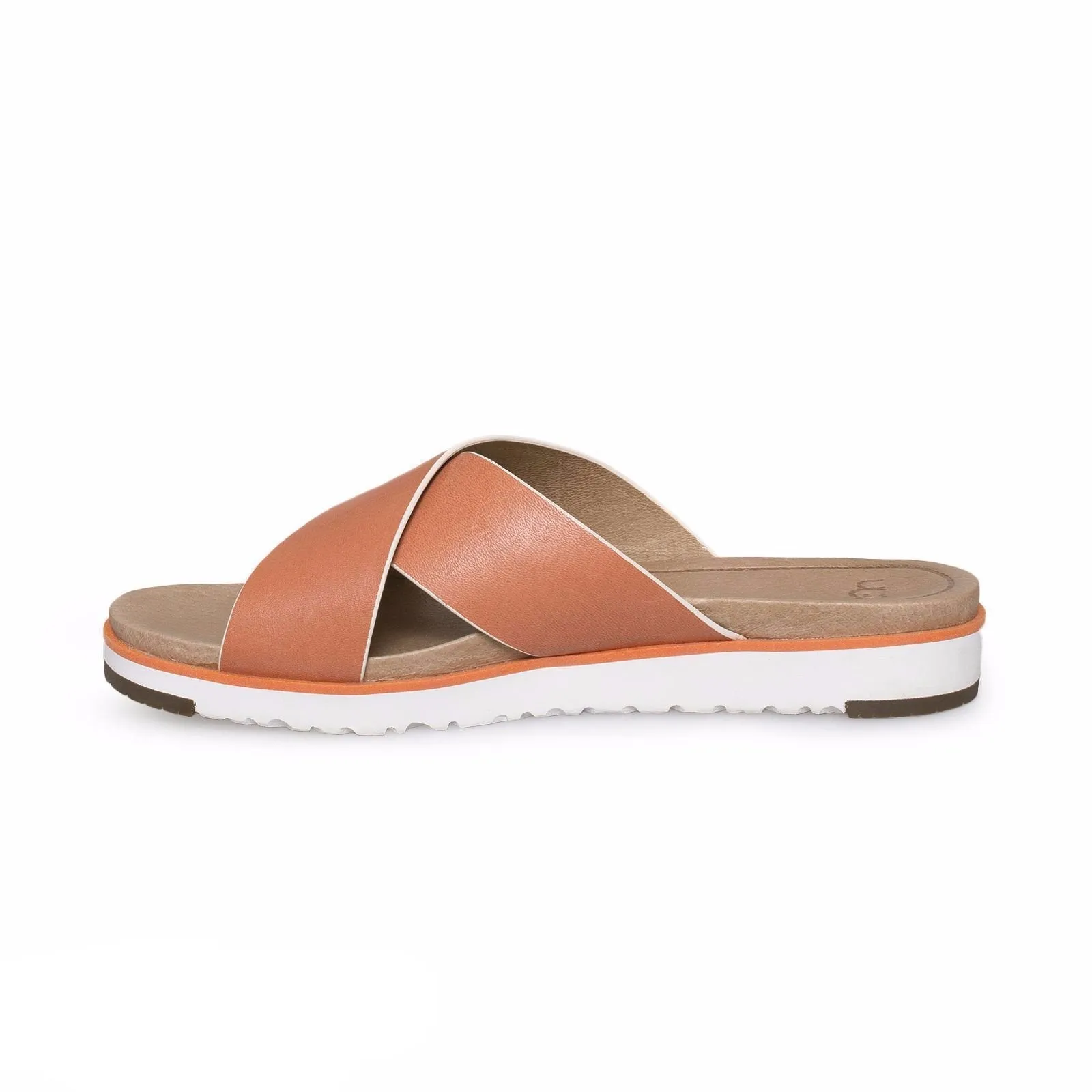 UGG Kari Fire Opal Leather Flip Flops