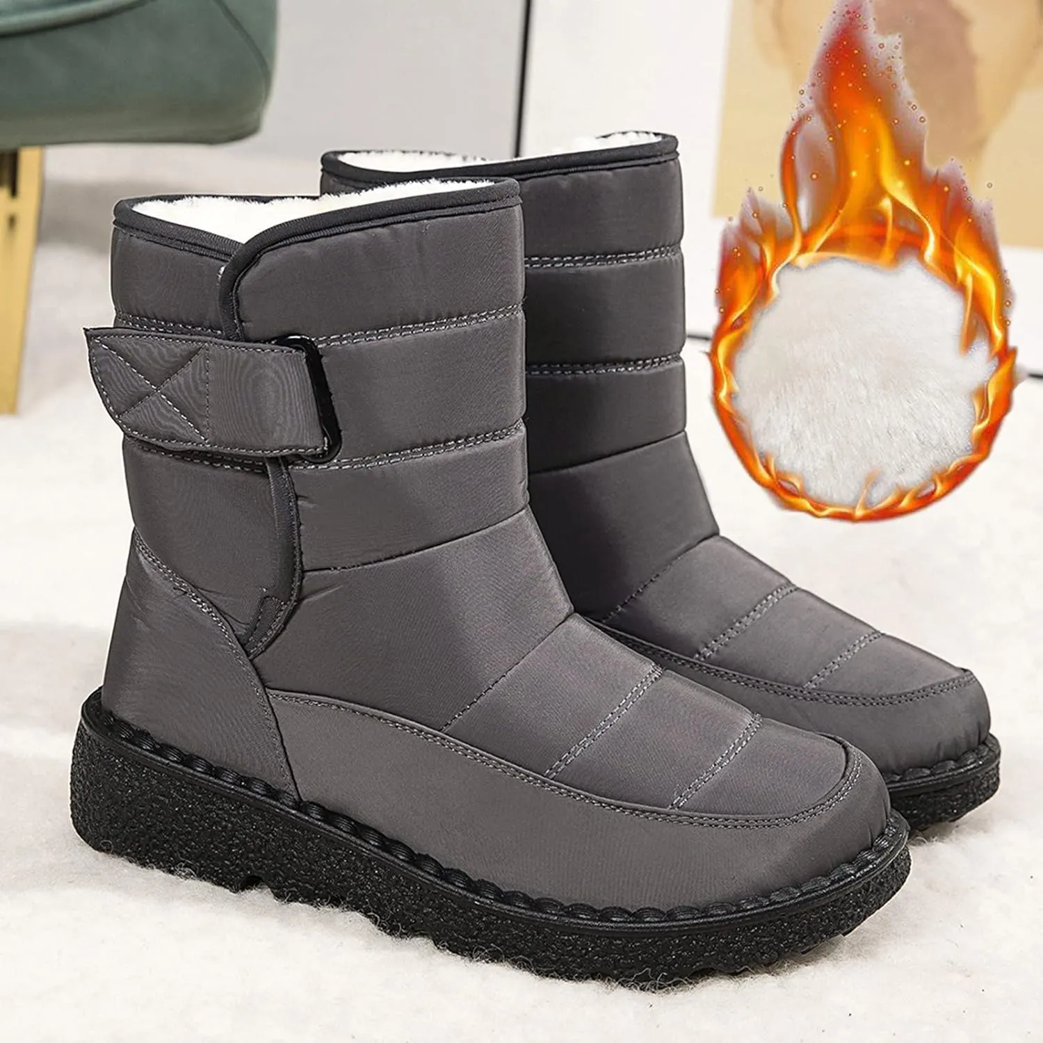 Winter Boots for Women Fashion Heels Womens Winter Boots Womens Boots for Snow and Ice Womens Brown Winter Boots Size 11 Snow Shoes for Women Cute