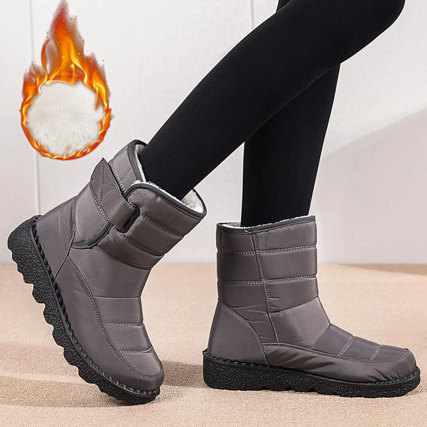 Winter Boots for Women Fashion Heels Womens Winter Boots Womens Boots for Snow and Ice Womens Brown Winter Boots Size 11 Snow Shoes for Women Cute