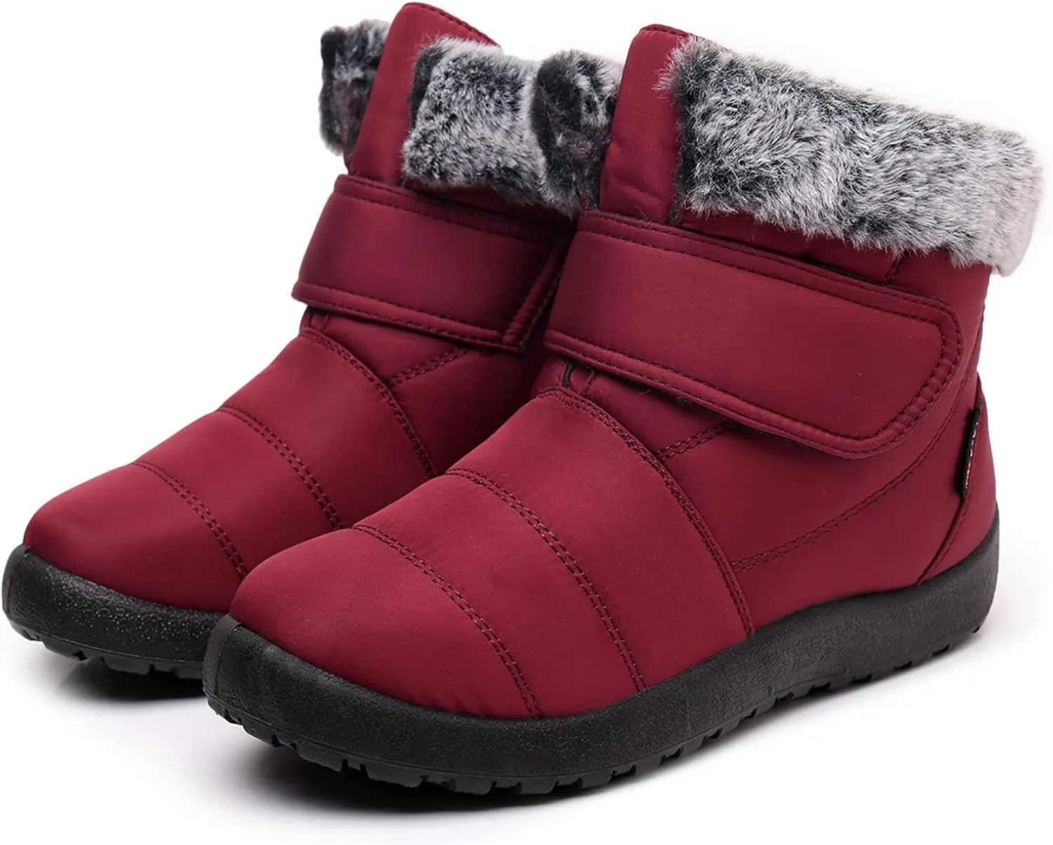 Winter Boots for Women Wide Width Light Weight Women's Winter Snow Boots Waterproof Snow Boots for Women Wide Feet Wide Snow Boots for Women with Zipper Botas Para El FrO De Dama