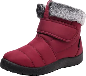 Winter Boots for Women Wide Width Light Weight Women's Winter Snow Boots Waterproof Snow Boots for Women Wide Feet Wide Snow Boots for Women with Zipper Botas Para El FrO De Dama