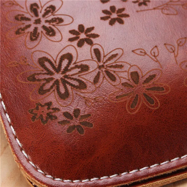 Women Vintage Flower Pattern Mini Crossbody Bag