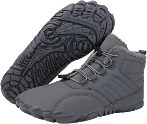 Womens Barefoot Shoes Casual Winter Snow Boots Waterproof Snow Boots Lightweight Fur Lined Shoes Trail Running Sneakers