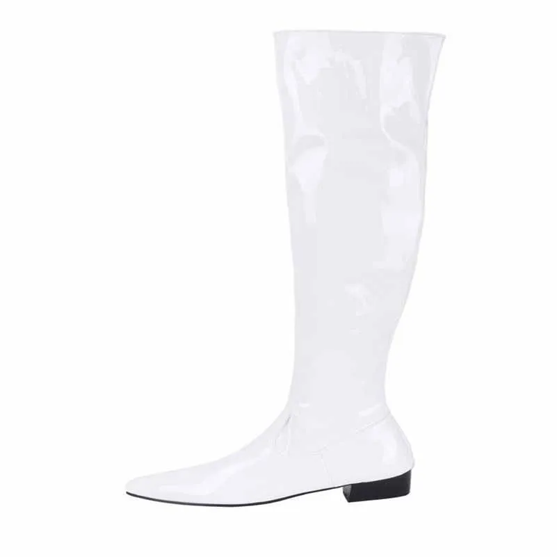 Women's Over The Knee Boots Low Chunky Heel Stretch Riding Thigh High Boots