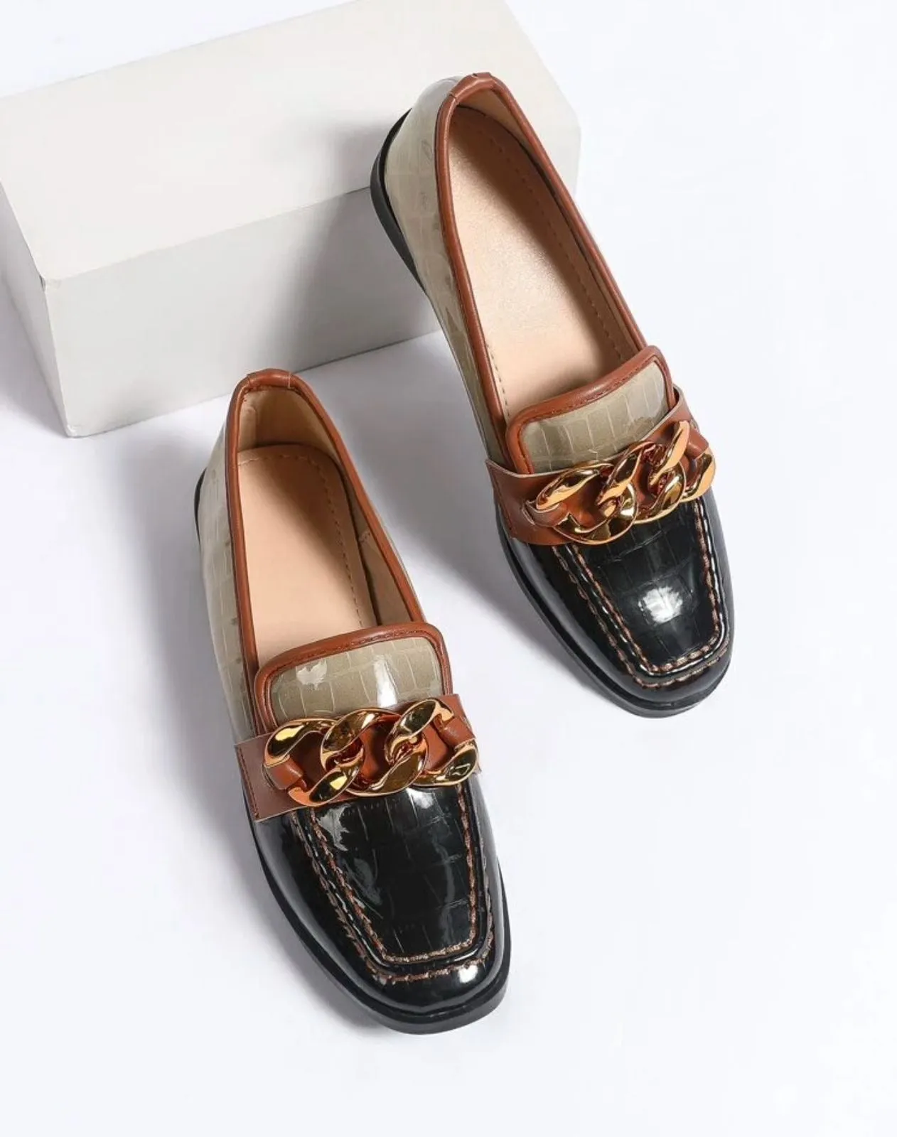 Women's Small Leather Shoes Casual British Style Oxford Shoes Plus Size 41-43