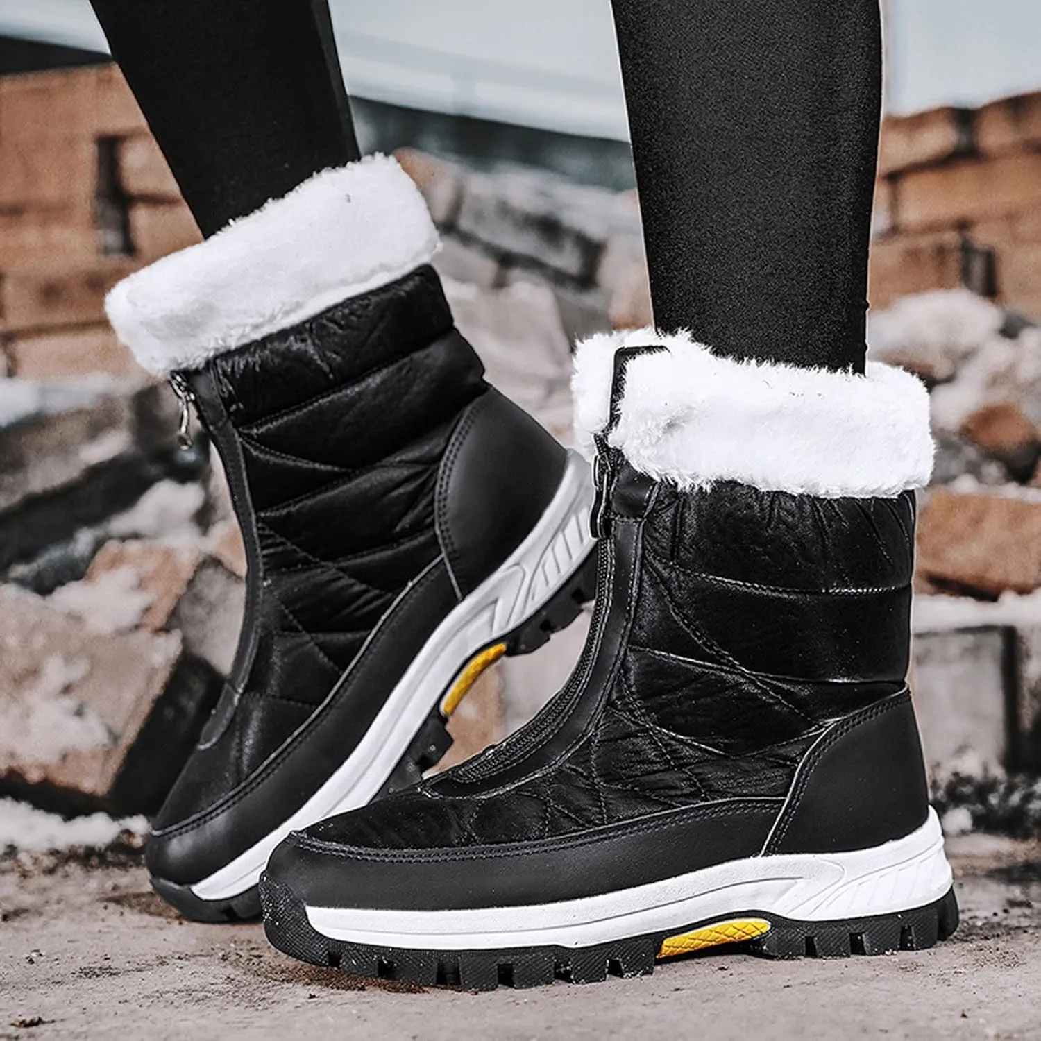 Women's Snow Boots Size 9 Wide Winter Long Boots for Women Waterproof Snow Boots Winter Women Women's Winter Booties Slippers Womens Winter Hiking Boots Waterproof