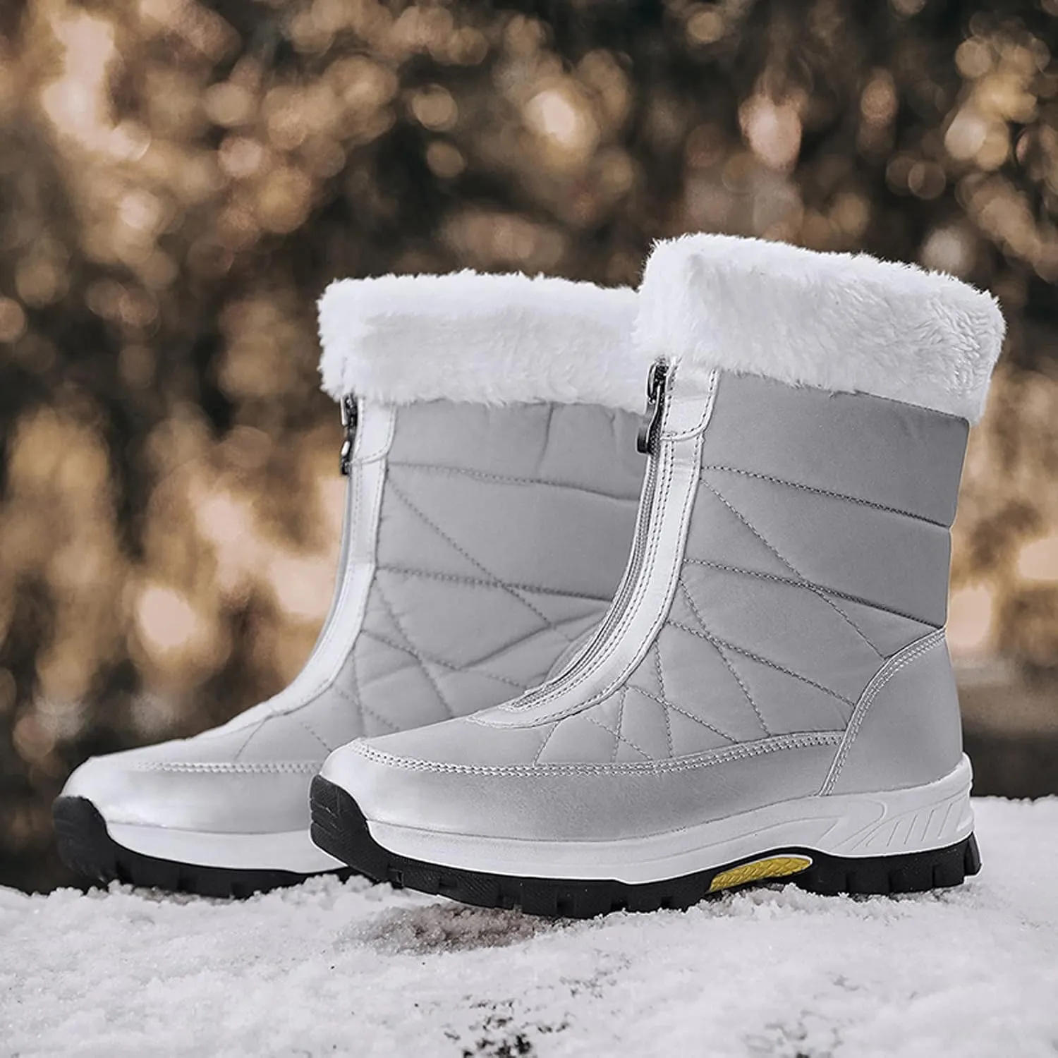 Womens Snow Boots Waterproof Insulated Size 7.5 Womens Winter Snow Boots Wide Women Winter Boot Womens Winter Fur Boots 8.5 Waterproof Womens Boots Size 11