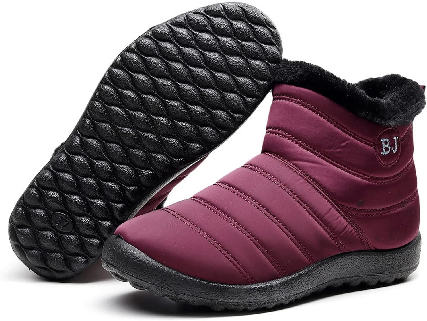 Womens Snow Boots Waterproof Wide Calf Non Slip Winter Boots Woman Women's Snow Boot Zapatos De Mujer Impermeabilas Y Termica Para La Nieve Botas De Invierno Impermeables Para Mujer