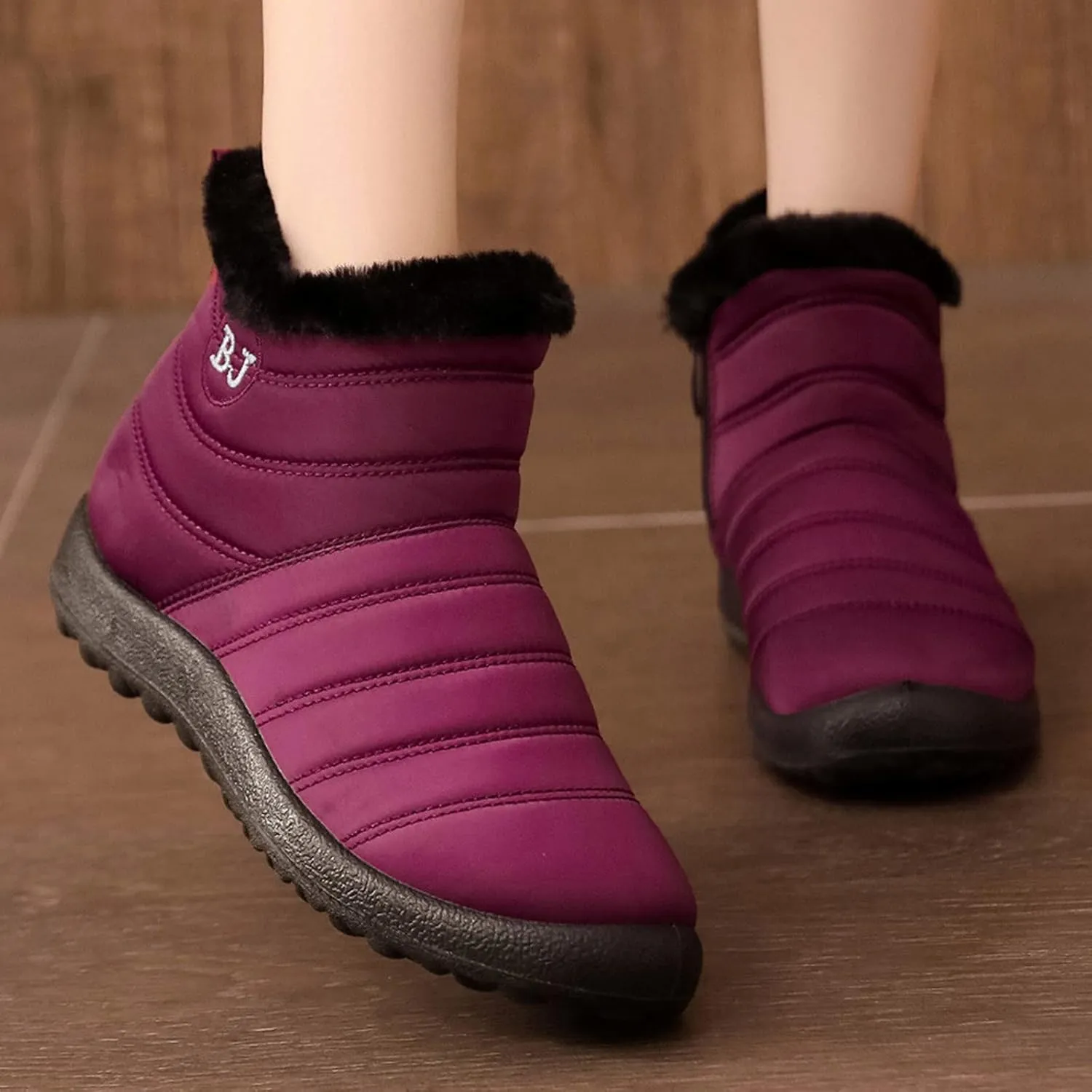 Womens Snow Boots Waterproof Wide Calf Non Slip Winter Boots Woman Women's Snow Boot Zapatos De Mujer Impermeabilas Y Termica Para La Nieve Botas De Invierno Impermeables Para Mujer