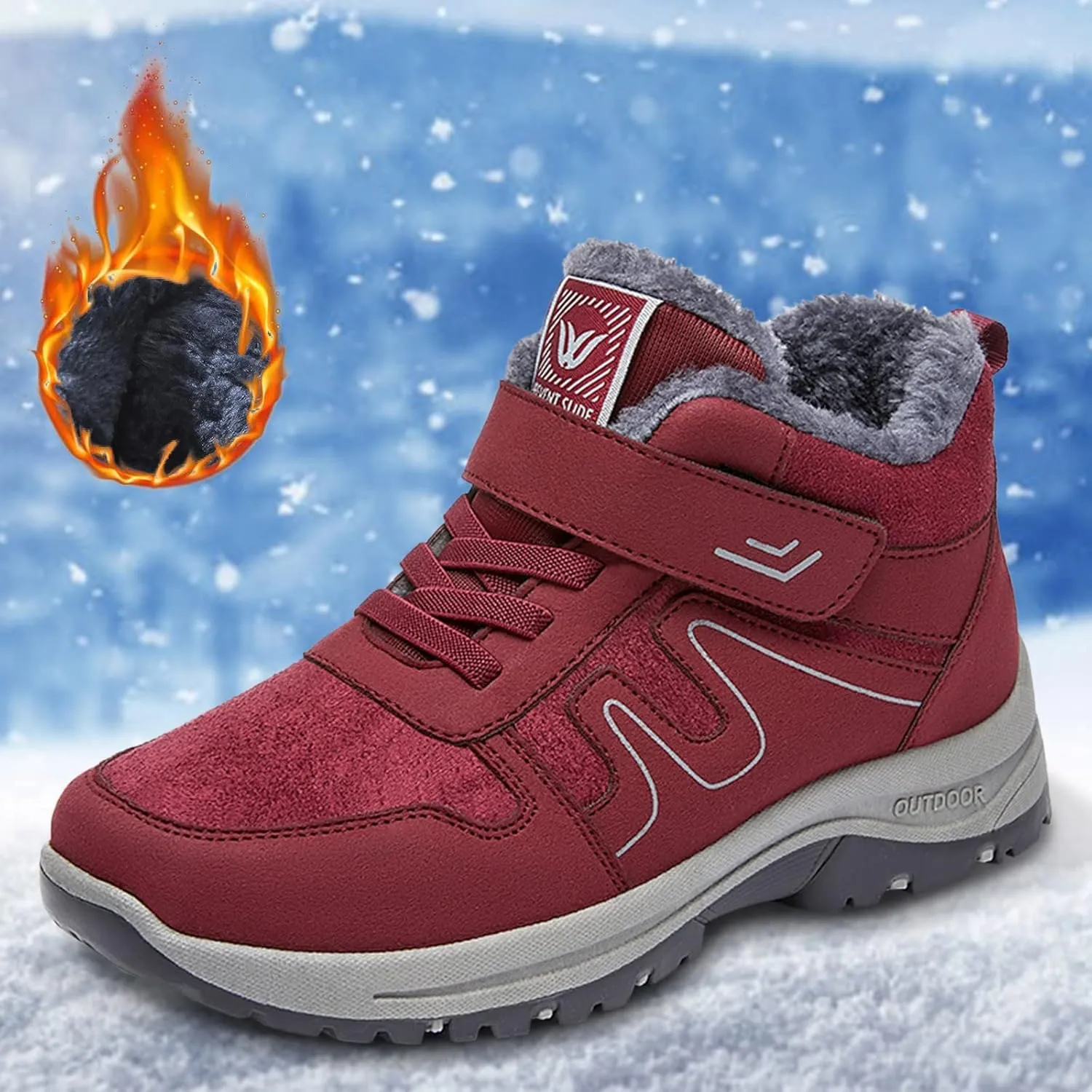 Womens Snow Boots Wide Width Snow Boots for Women Size 7 Wide Women Winter Booties Womens Tall Rubber Boots Waterproof Botas Para Mujer De Invierno