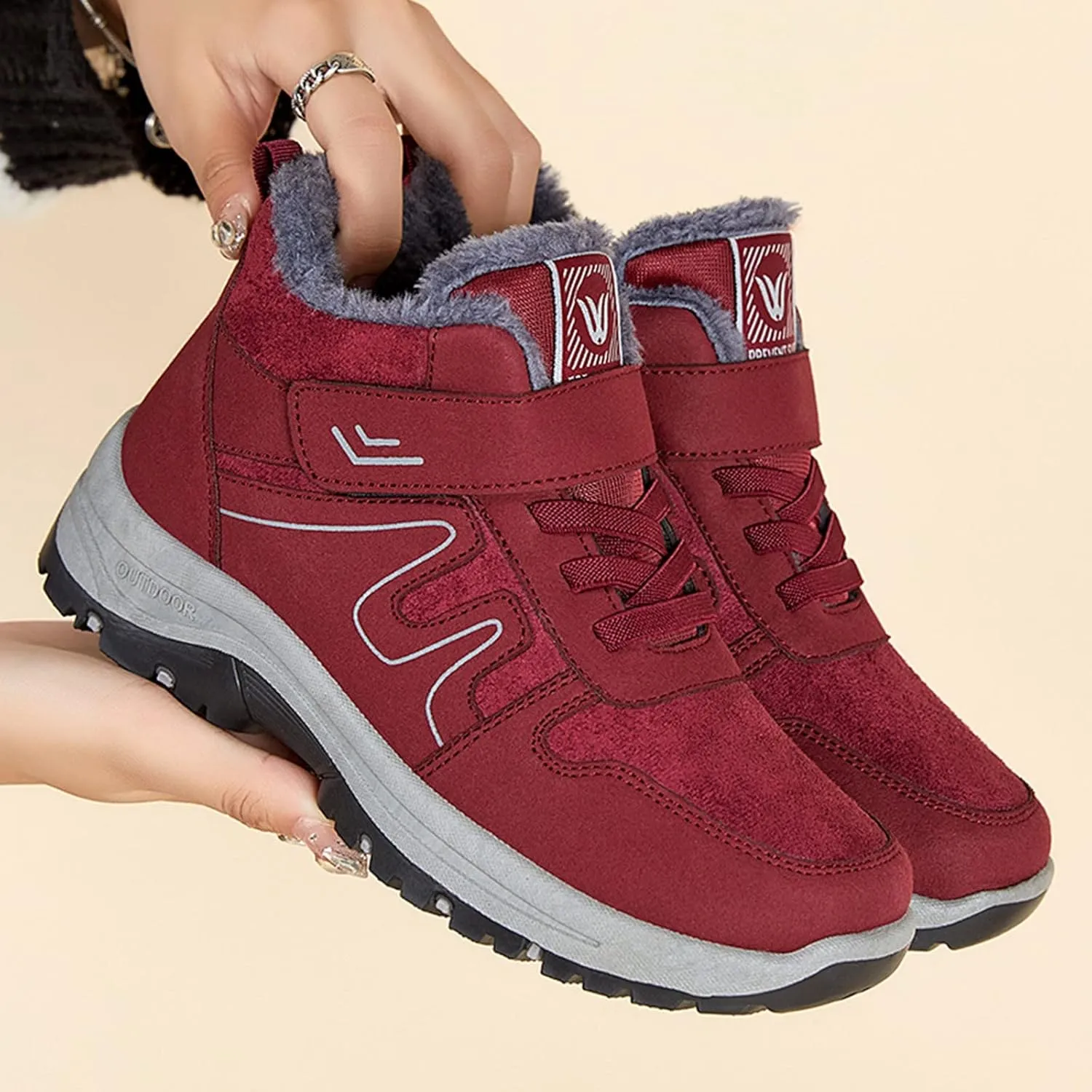 Womens Snow Boots Wide Width Snow Boots for Women Size 7 Wide Women Winter Booties Womens Tall Rubber Boots Waterproof Botas Para Mujer De Invierno
