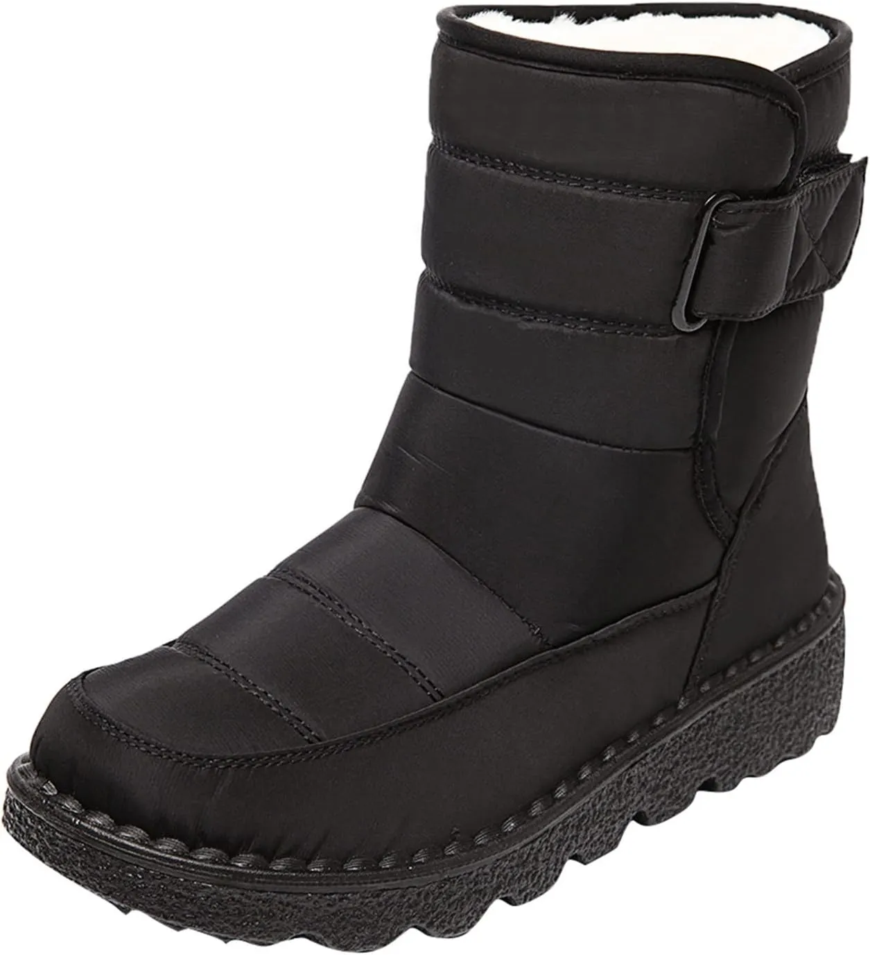 Womens Snow Boots Wide Width Zipper Size 9 Wide Calf Snow Boots for Woman Waterproof Snow Shoes for Women Outdoor Boots Women Knee High Waterproof Womens Boots Size 11