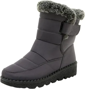 Womens Winter Snow Boots Size 11 Winter Boots Waterproof Women Wide Women Winter Boots Waterproof Cold Weather Womens Duck Boots Waterproof Size 11 Botas Para Nieve De Mujer Sin Cordon